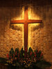 backlit cross
