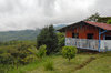 Wooden house in a valley