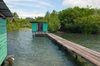 Small houses on the sea