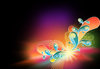 Abstract Swirls and Flowers