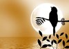 Bird Silhouette on Branch 1