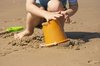 Playing on the beach