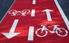 Bicycle path sign