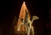 Pegasus statue New Year's deco