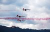 Acrobatic jet airplane, airpla