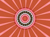 pink radiating rings