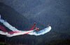 Acrobatic jet airplane, airpla