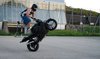 Biker stunt
