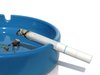 blue ashtray