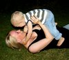 Mum and child play