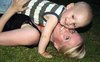 Mum and child play