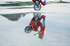 Biker stunt