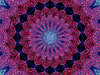 Persian red and blue layers