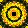 garden gold wreath