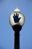 Streetlight & handprint