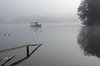 Boat in the mist