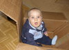child in a box