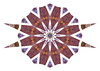 rust flower radiating