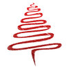 Red Scribble Xmas Tree.