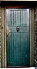 green corner door
