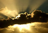 sun rays & storm clouds