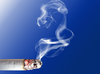 smoking and moving cigarette