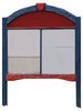 multi-panel round top, 2 post