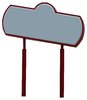 angled rectangle with bubble t