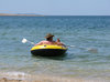 in a boat