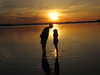 Kiss in the sunset