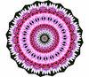flower circle pink