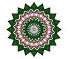pink and green zigzagged
