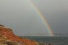 Rainbow over sea