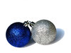 blue baubles