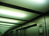 futuristic lift interior