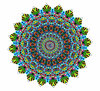 multi-layered plastic mandala