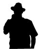 A man in the hat