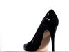 Black high heel shoe