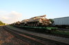 Military Tanks on Train
