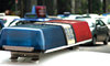 police car warning lights
