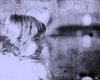 Grunge background with girl