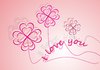 . . . love you flower balloons