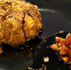savoury dumpling with sauce