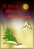 Christmas card and baubles