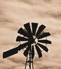 old windmill silhouette