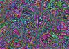 Abstract Peacock Colours