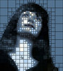 Woman's Face Mosaic Effect