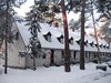 rural winter street scenery