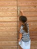 small girl,big door
