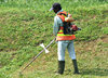 grass cutter at work